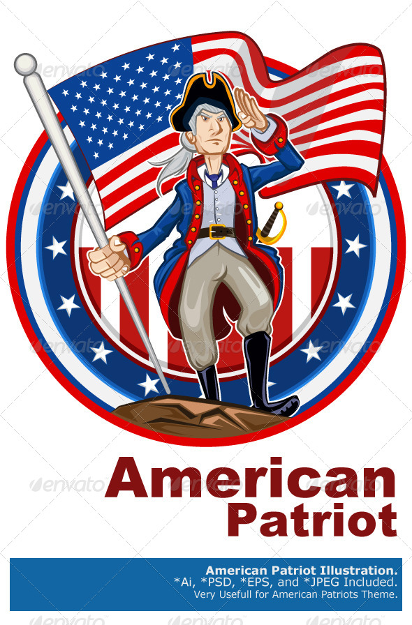American Patriot Emblem by branca_escova | GraphicRiver